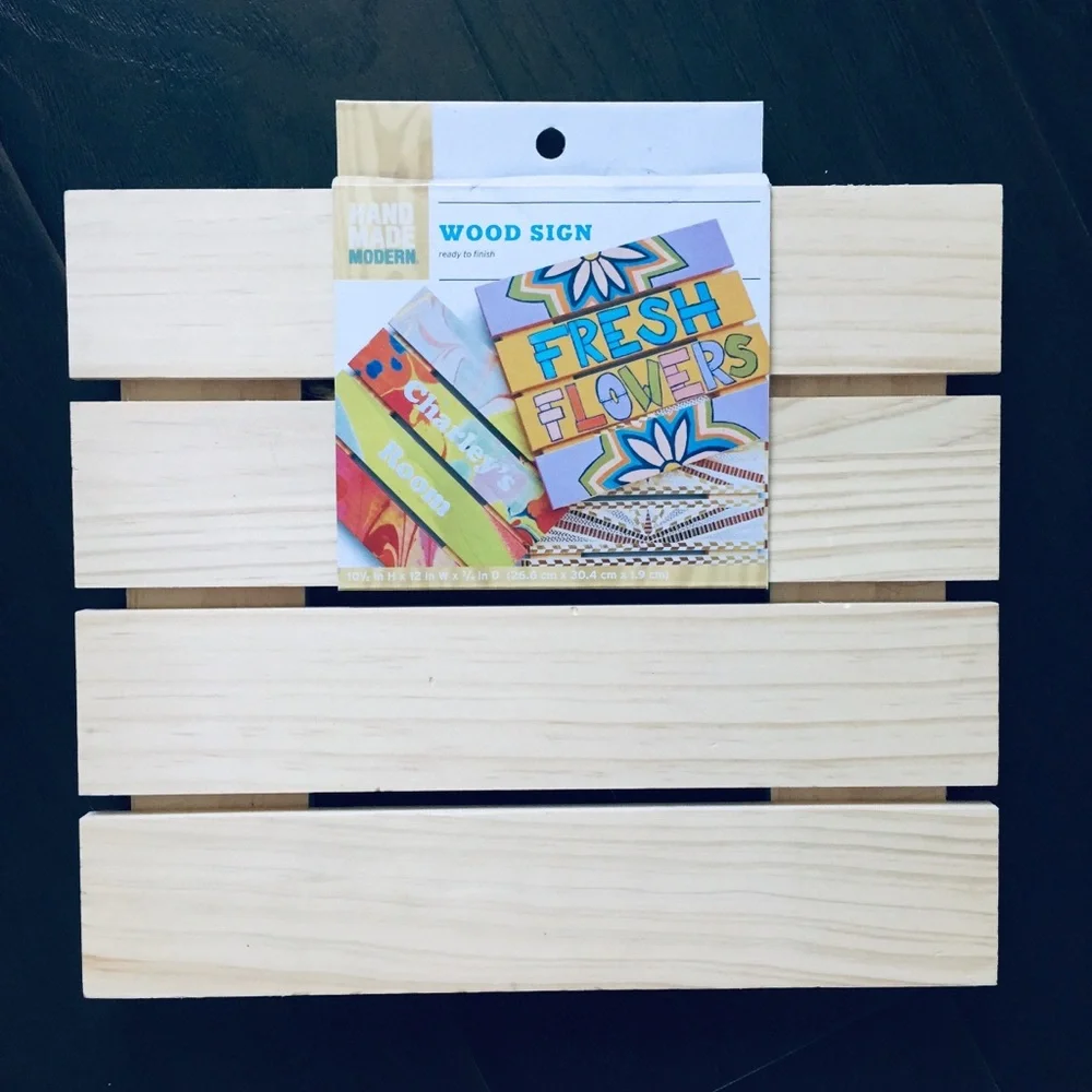 🌟 Target Hand Made Modern Wood Sign ready to finish; Wood Plaque for String Art